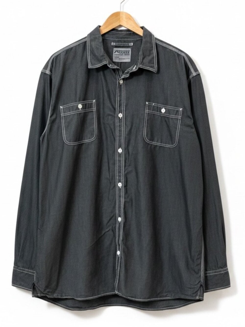 Mountain Khakis Shirt Mens XXL Black Button Down Long Sleeve 100% Cotton Workwea